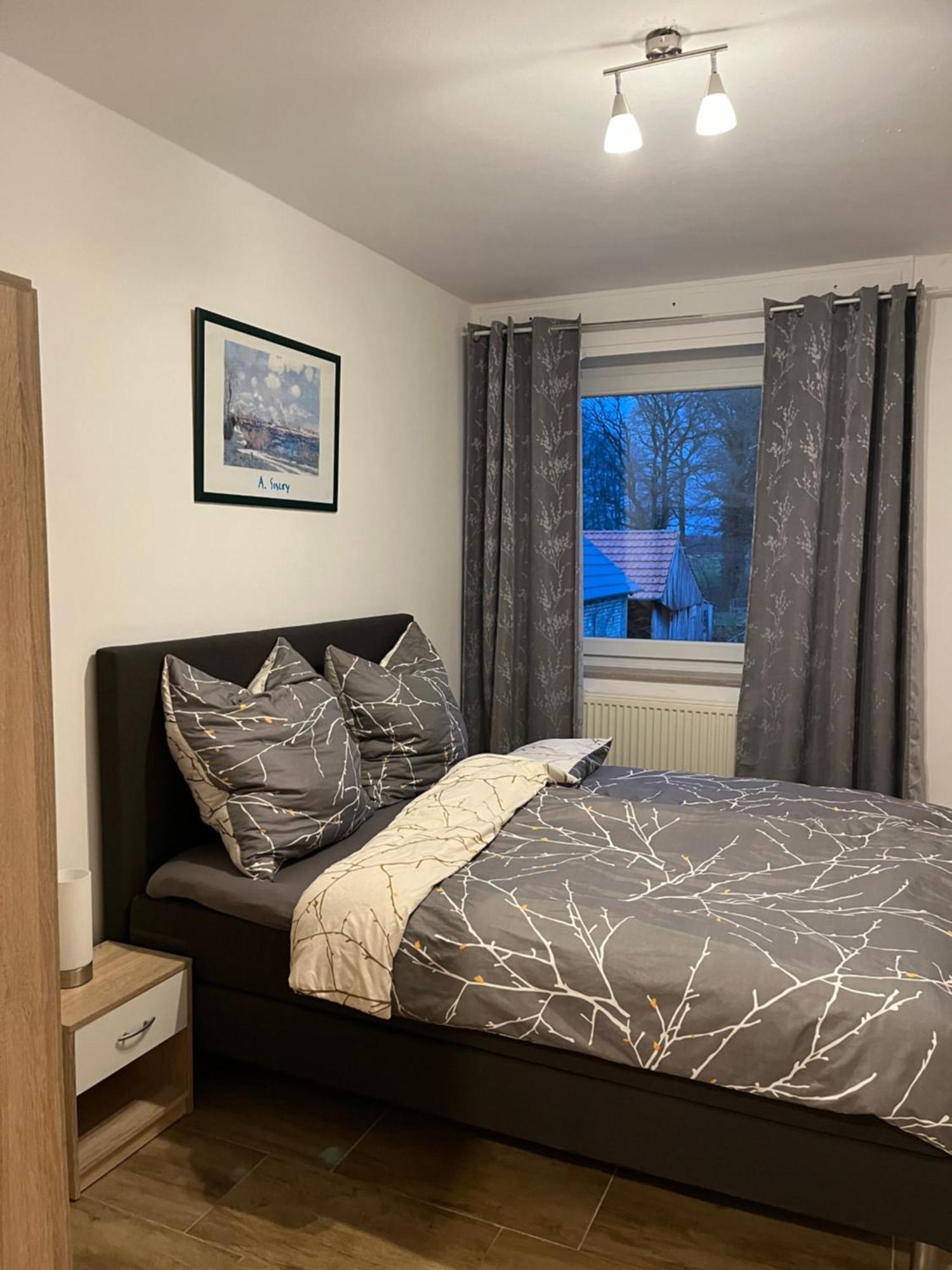 Wunderschoene Ferienwohnung Mit Balkon Auf Dem Bauernhof Greven Exterior foto